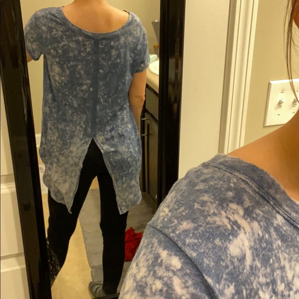 LAST CHANCE Burnt out tunic tshirt wslit back